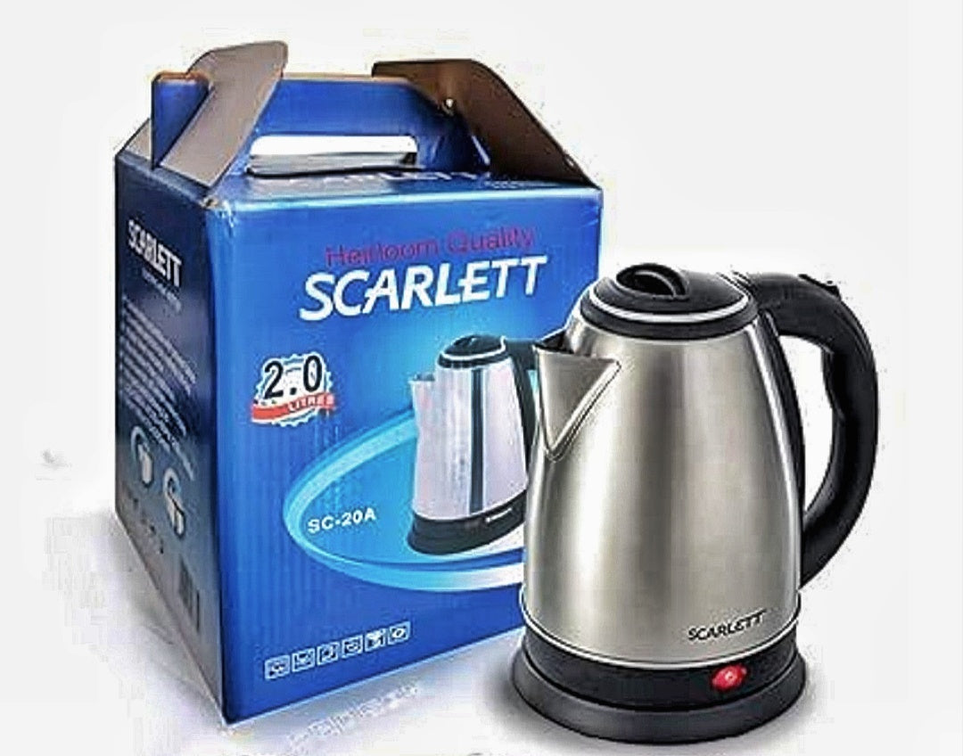 Scarlett Electric Kettle 2 Litre (SC-20A) | Stainless Steel Automatic Boiler