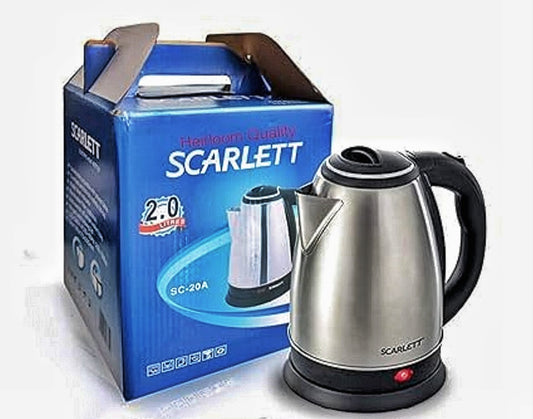 Scarlett Electric Kettle 2 Litre (SC-20A) | Stainless Steel Automatic Boiler