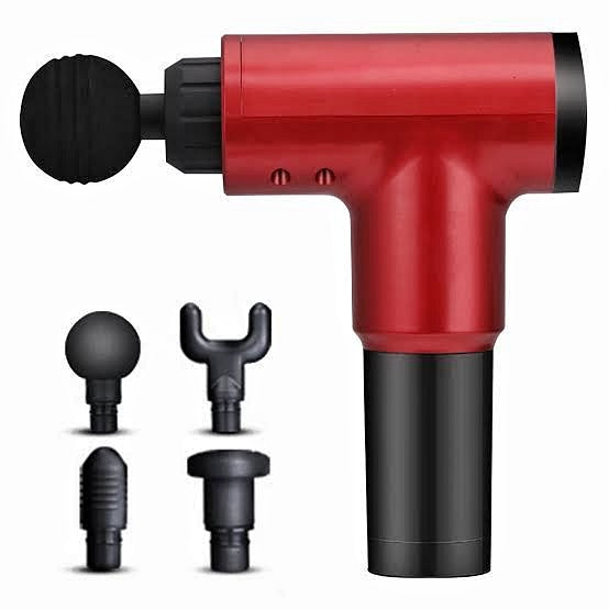 Massage Gun Handheld 6 Speeds Percussion Facial Gun for Pain Relief Super Quiet Device with 4 Interchangeable Massage Heads( MULTI COLOR )