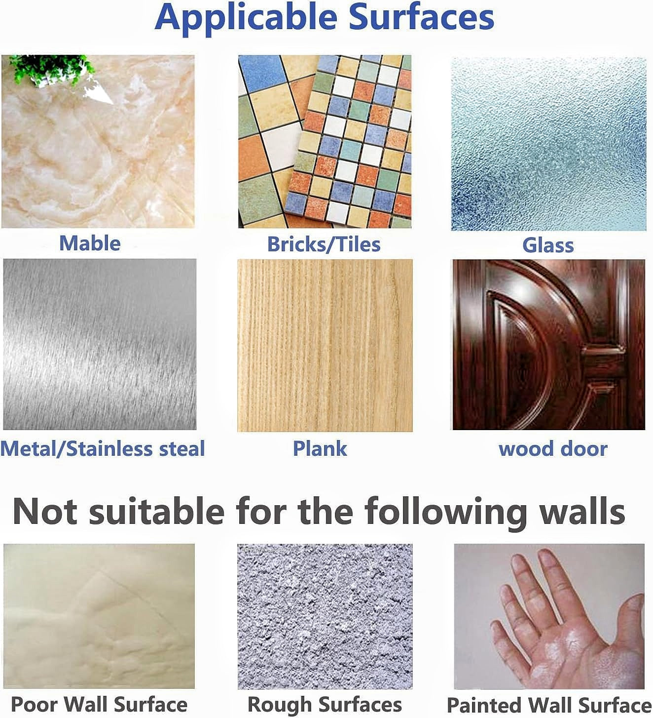 Wall Hooks for Hanging Strong, Adhesive Hooks for Wall Heavy Duty, Wall hangings, Kitchen Accessories Items, Sticky Photo Frame Hangers (Pack of 10)