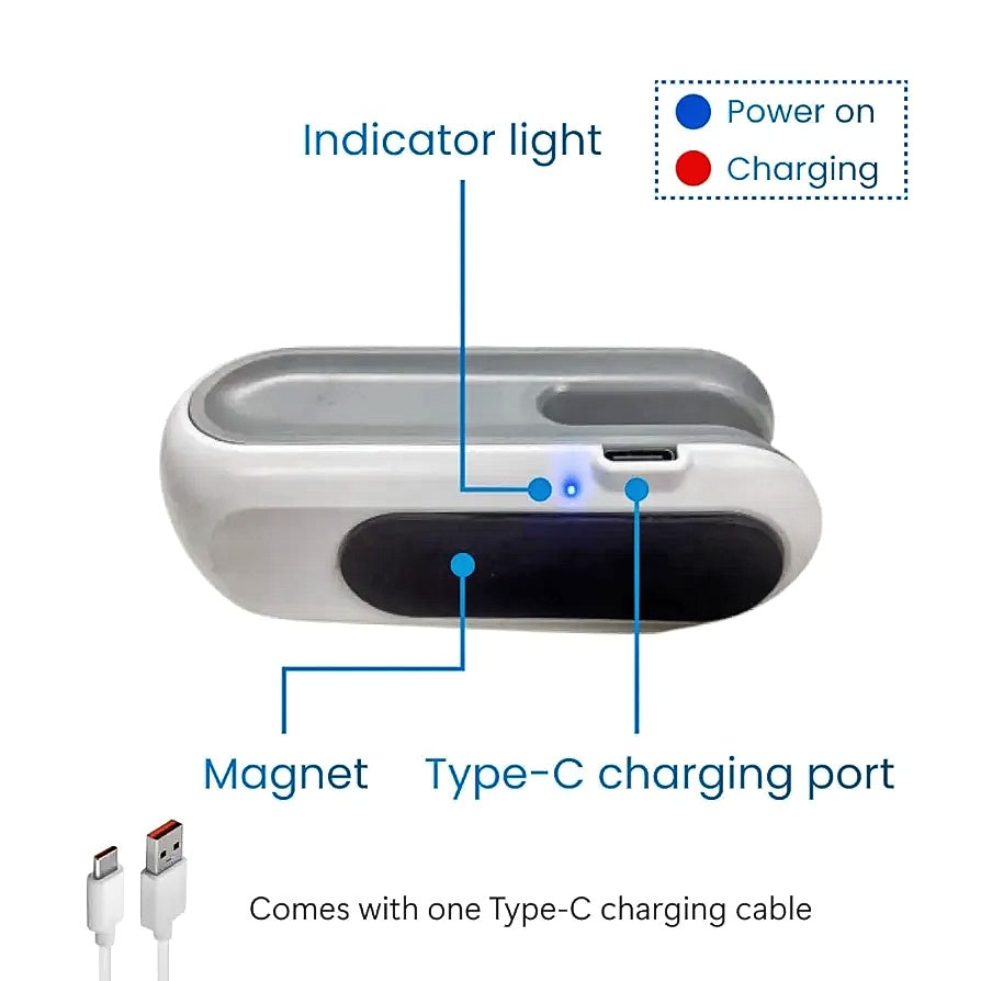 Mini vacuum Sealer with Cutter 2in1 USB Rechargeable Magnetic Food Bag Manual Vacuum Bag Sealer