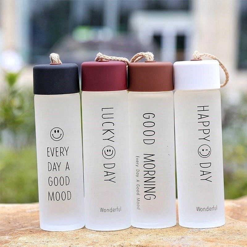 SLIM Glass Bottle with Protective Sleeve