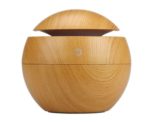 Wooden Finish USB Humidifier & Essential Oil Diffuser with LED Light