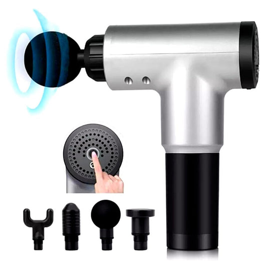 Massage Gun Handheld 6 Speeds Percussion Facial Gun for Pain Relief Super Quiet Device with 4 Interchangeable Massage Heads( MULTI COLOR )