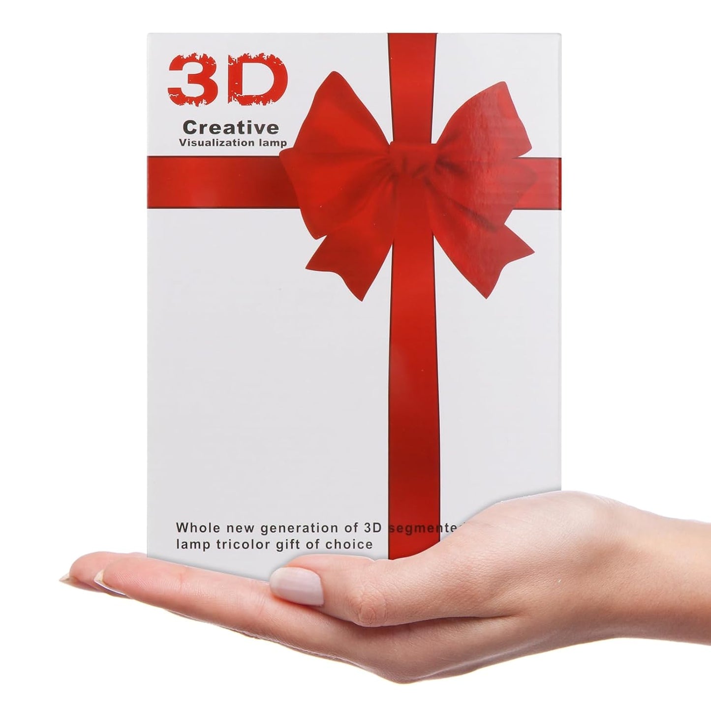 3D Creative Visualization LED Lamp, Rewritable Message Board Night Light, Warm White LED (Crown)