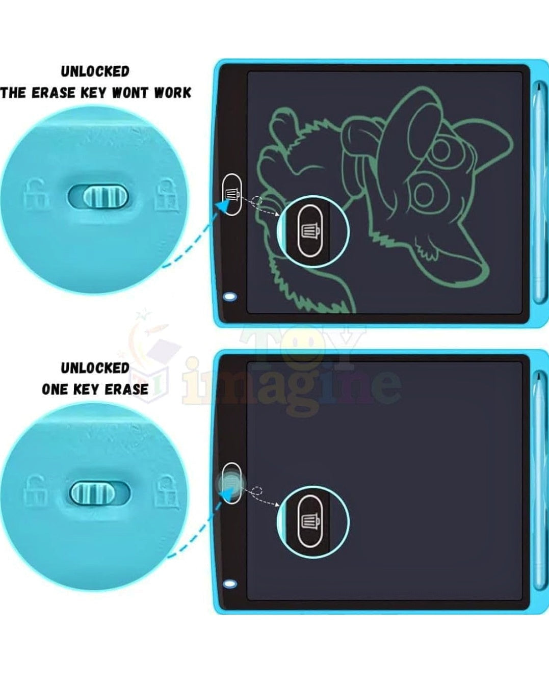 LCD Writing Tablet Learning Toy Doodle Board