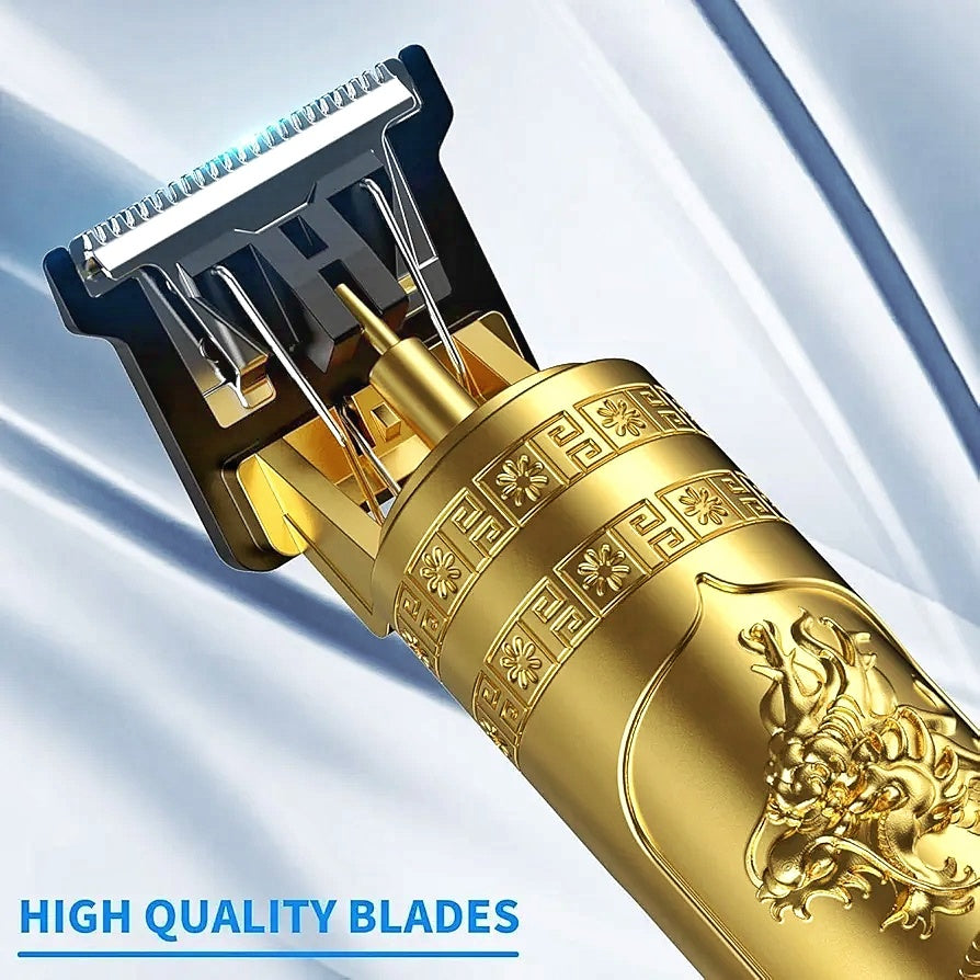 Vintage T9 Metal Body Trimmer – Rechargeable Beard & Hair Clipper