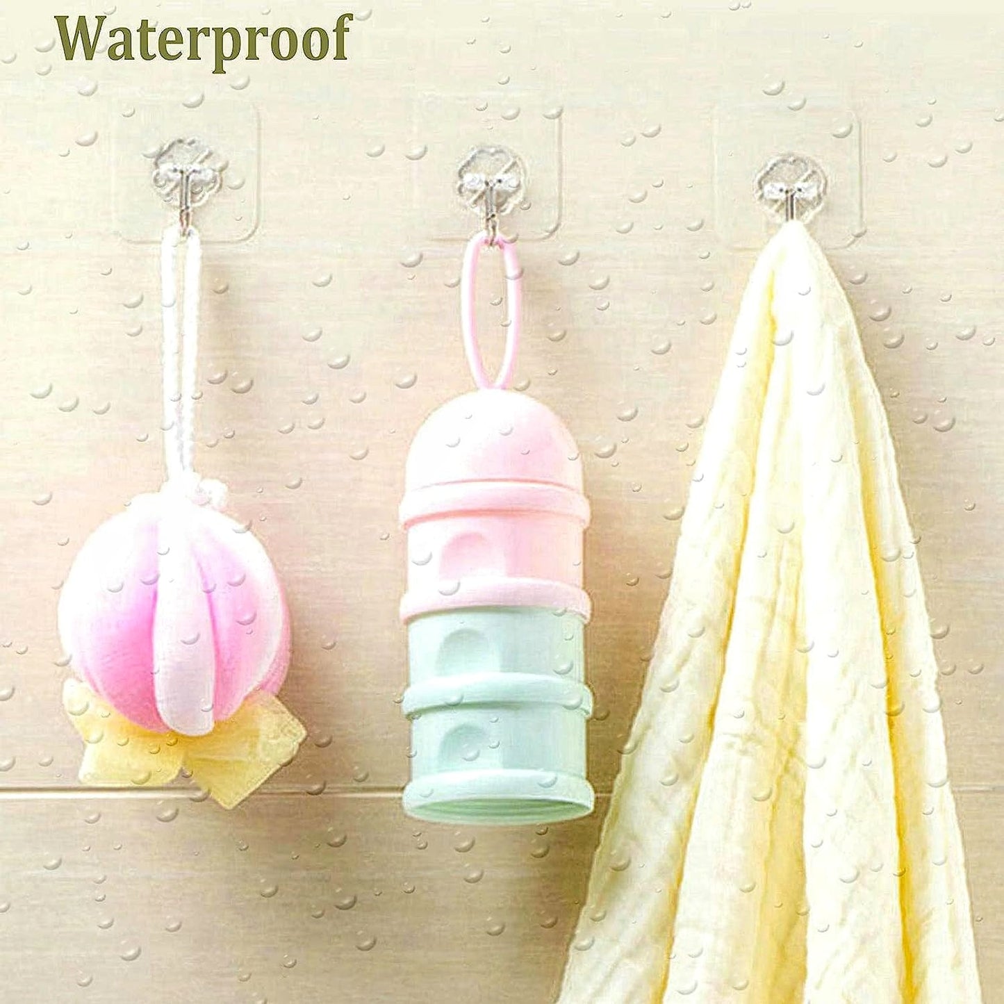 Wall Hooks for Hanging Strong, Adhesive Hooks for Wall Heavy Duty, Wall hangings, Kitchen Accessories Items, Sticky Photo Frame Hangers (Pack of 10)