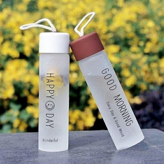 SLIM Glass Bottle with Protective Sleeve