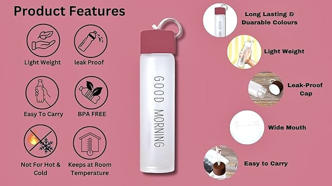 SLIM Glass Bottle with Protective Sleeve