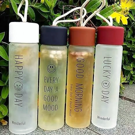 SLIM Glass Bottle with Protective Sleeve