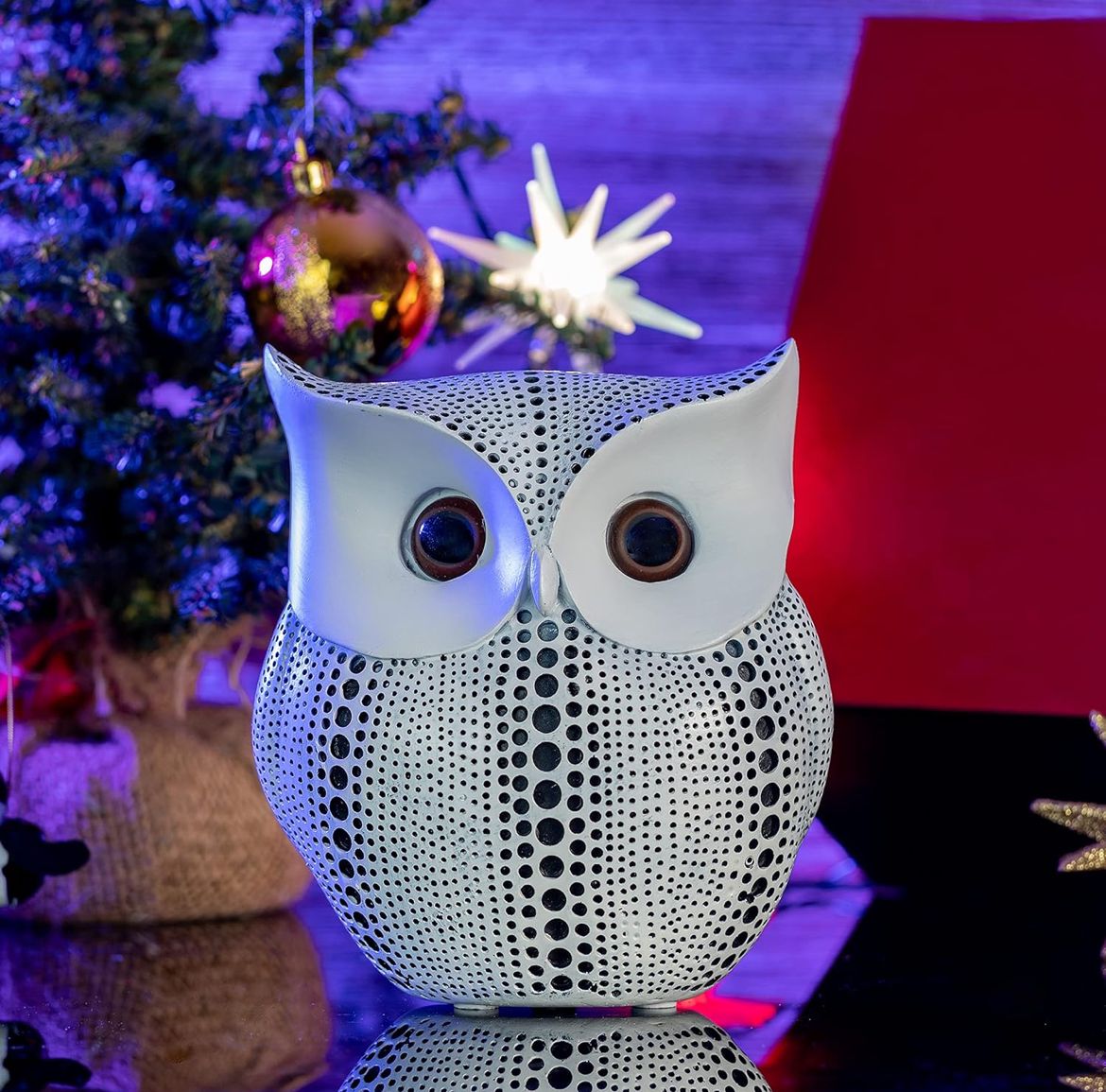 Silver Handcrafted Resin Classy Owl