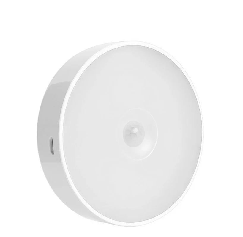 Motion Sensor Light for Home with USB Charging Self Adhesive Led Nightlight Rechargeable Body Sensor Wall Light for Bedroom, Stairs (Cool White, Pack of 1) - Plastic