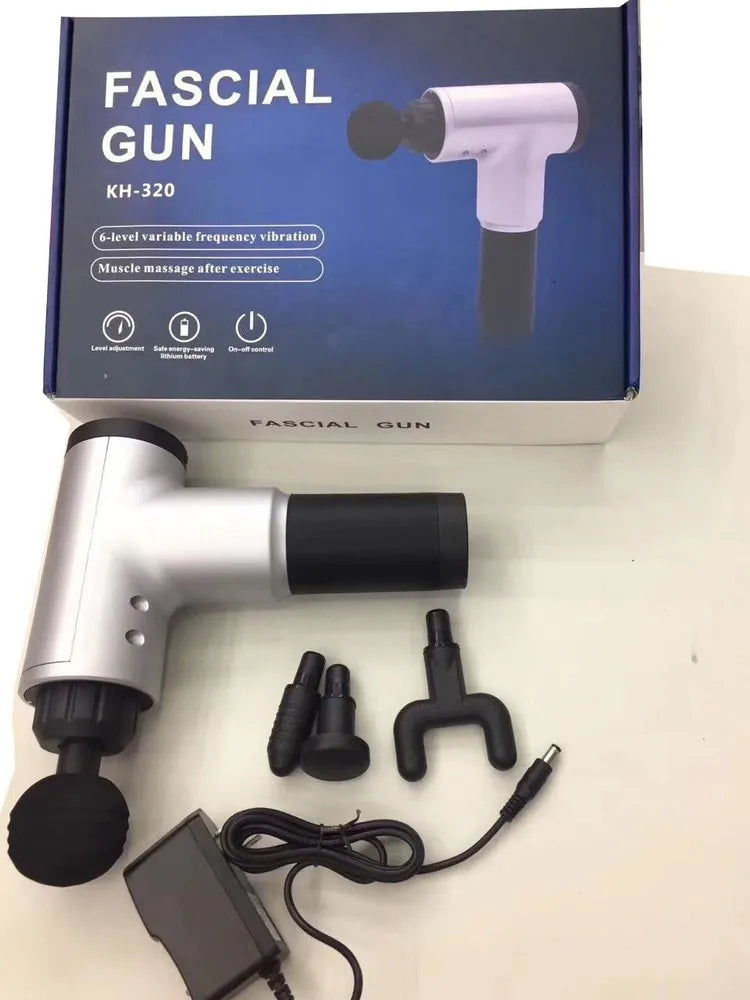 Massage Gun Handheld 6 Speeds Percussion Facial Gun for Pain Relief Super Quiet Device with 4 Interchangeable Massage Heads( MULTI COLOR )