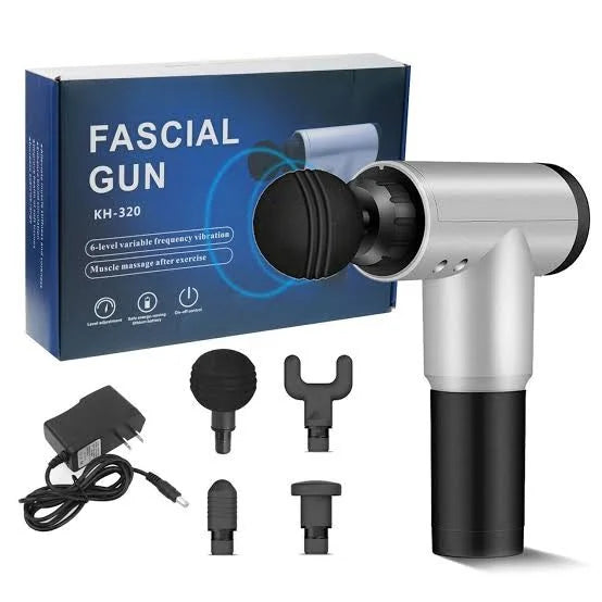 Massage Gun Handheld 6 Speeds Percussion Facial Gun for Pain Relief Super Quiet Device with 4 Interchangeable Massage Heads( MULTI COLOR )