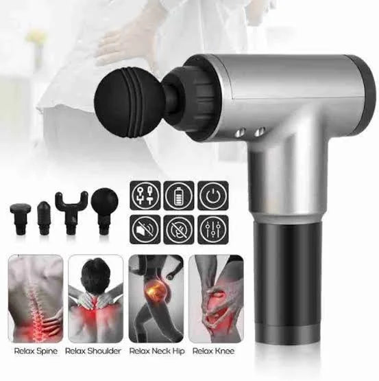 Massage Gun Handheld 6 Speeds Percussion Facial Gun for Pain Relief Super Quiet Device with 4 Interchangeable Massage Heads( MULTI COLOR )